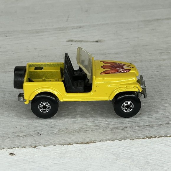 1981 Hot Wheels Yellow Jeep CJ-7 w/Blackwalls #3954 - Picture 1 of 6